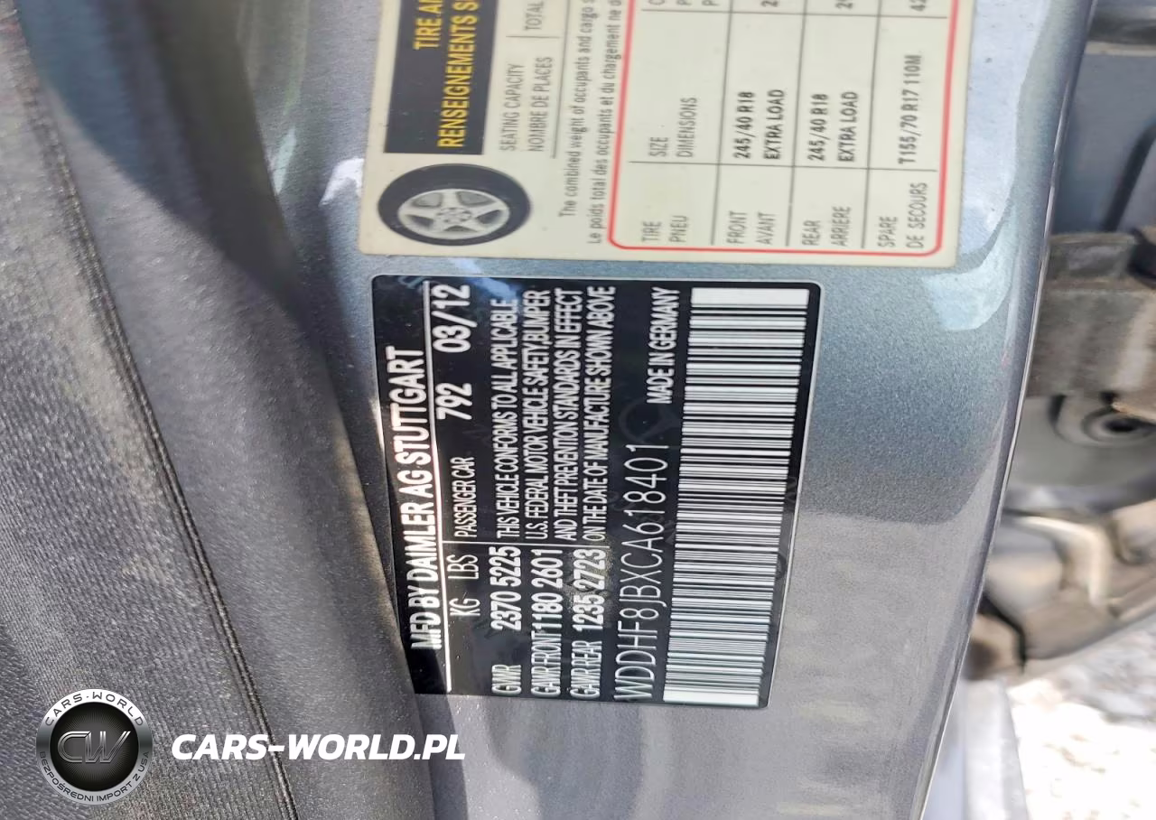 2012 Mercedes-Benz E 350 4Matic VIN:WDDHF8JBXCA618401 - 12