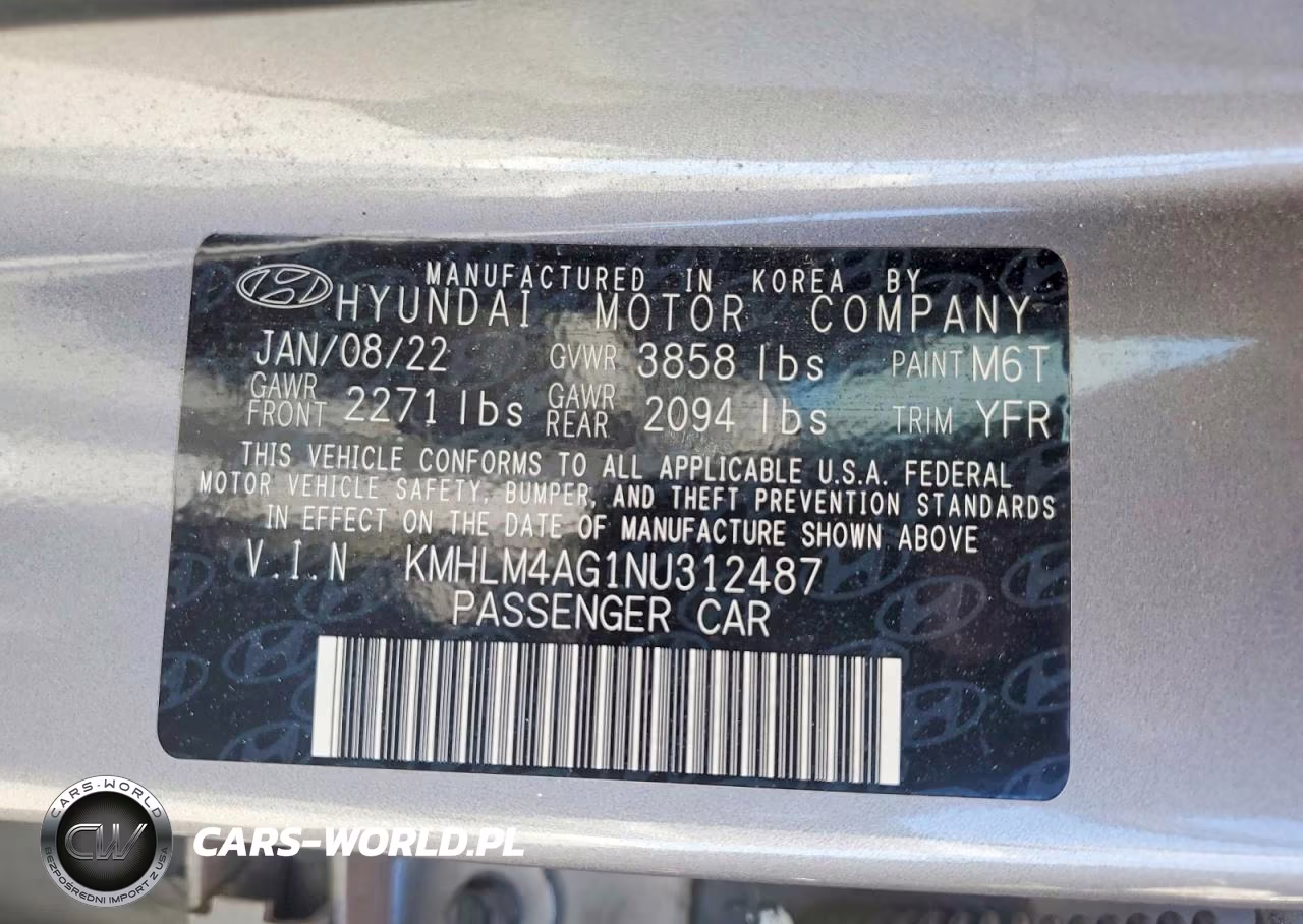 2022 Hyundai Elantra Sel VIN:KMHLM4AG1NU312487 - 12