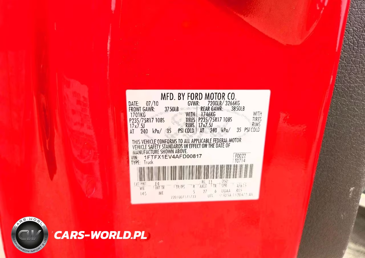 2010 Ford F150 Super Cab VIN:1FTFX1EV4AFD00817 - 12