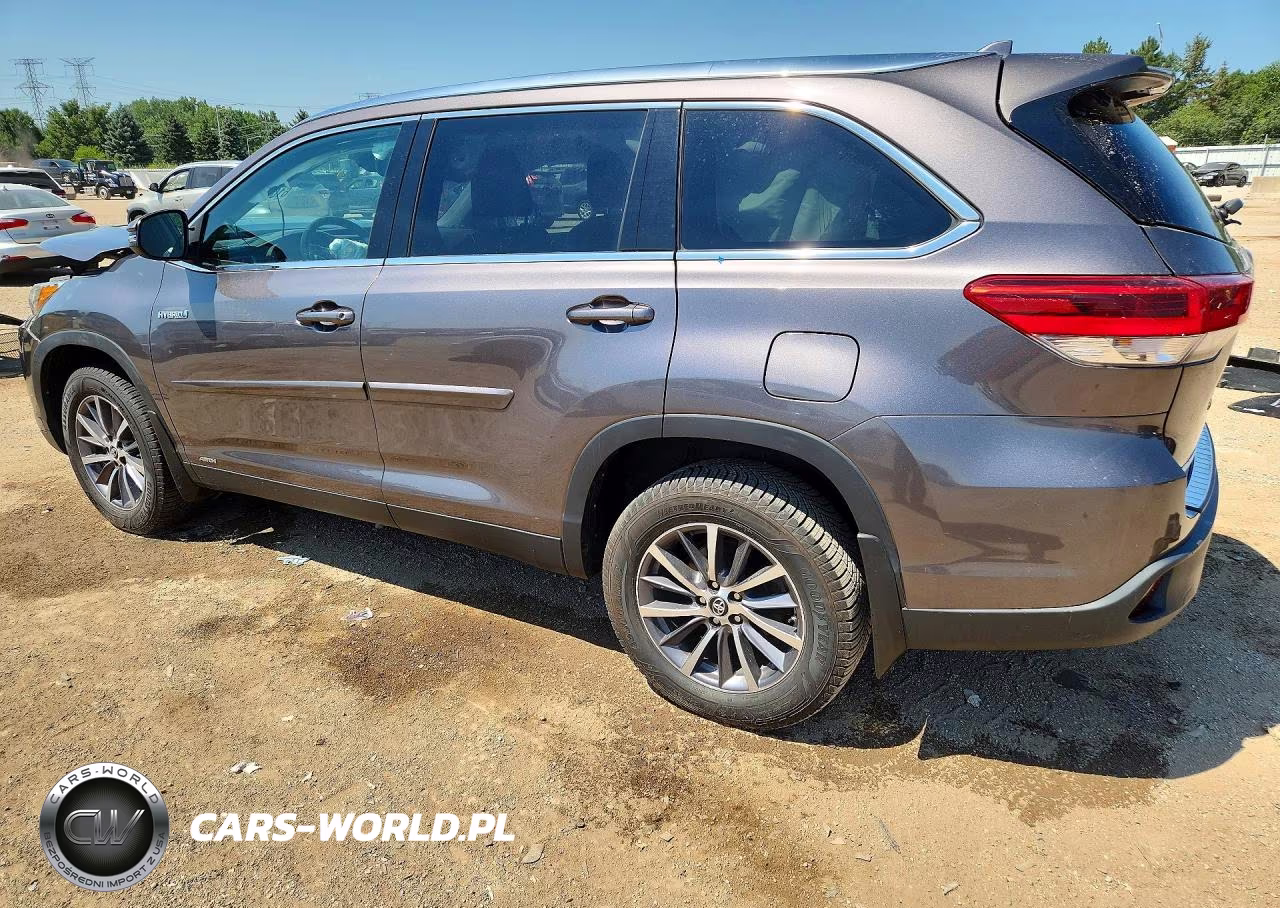 2019 Toyota Highlander Hybrid Xle VIN:5TDJGRFHXKS059087 - 2