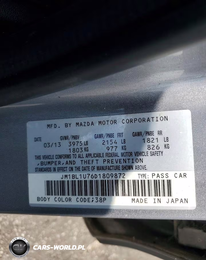 2013 Mazda 3 I VIN:JM1BL1U76D1809872 - 12