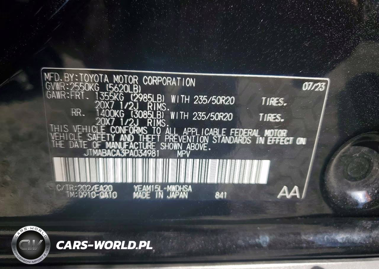 2023 Toyota Bz4X Limited VIN:JTMABACA3PA034981 - 14