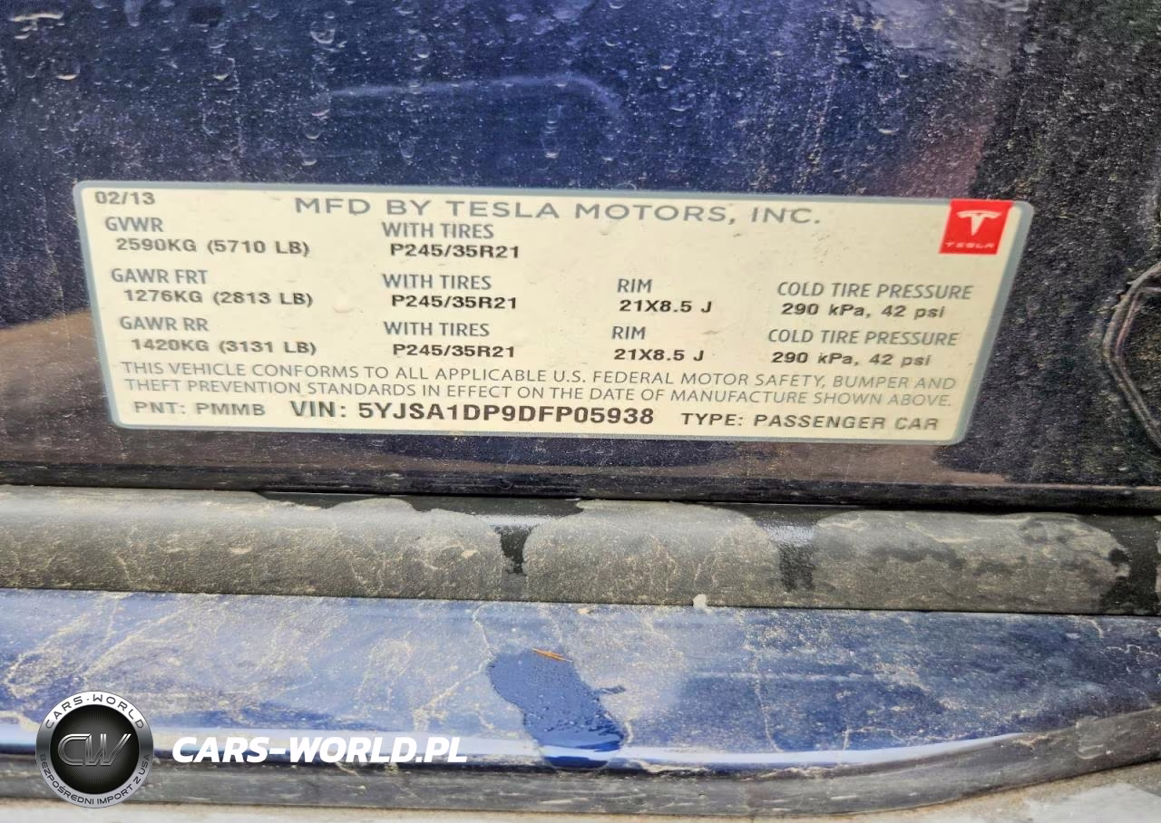 2013 Tesla Model S VIN:5YJSA1DP9DFP05938 - 13