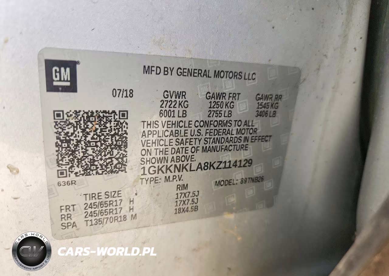2019 GMC Acadia Sle VIN:1GKKNKLA8KZ114129 - 14