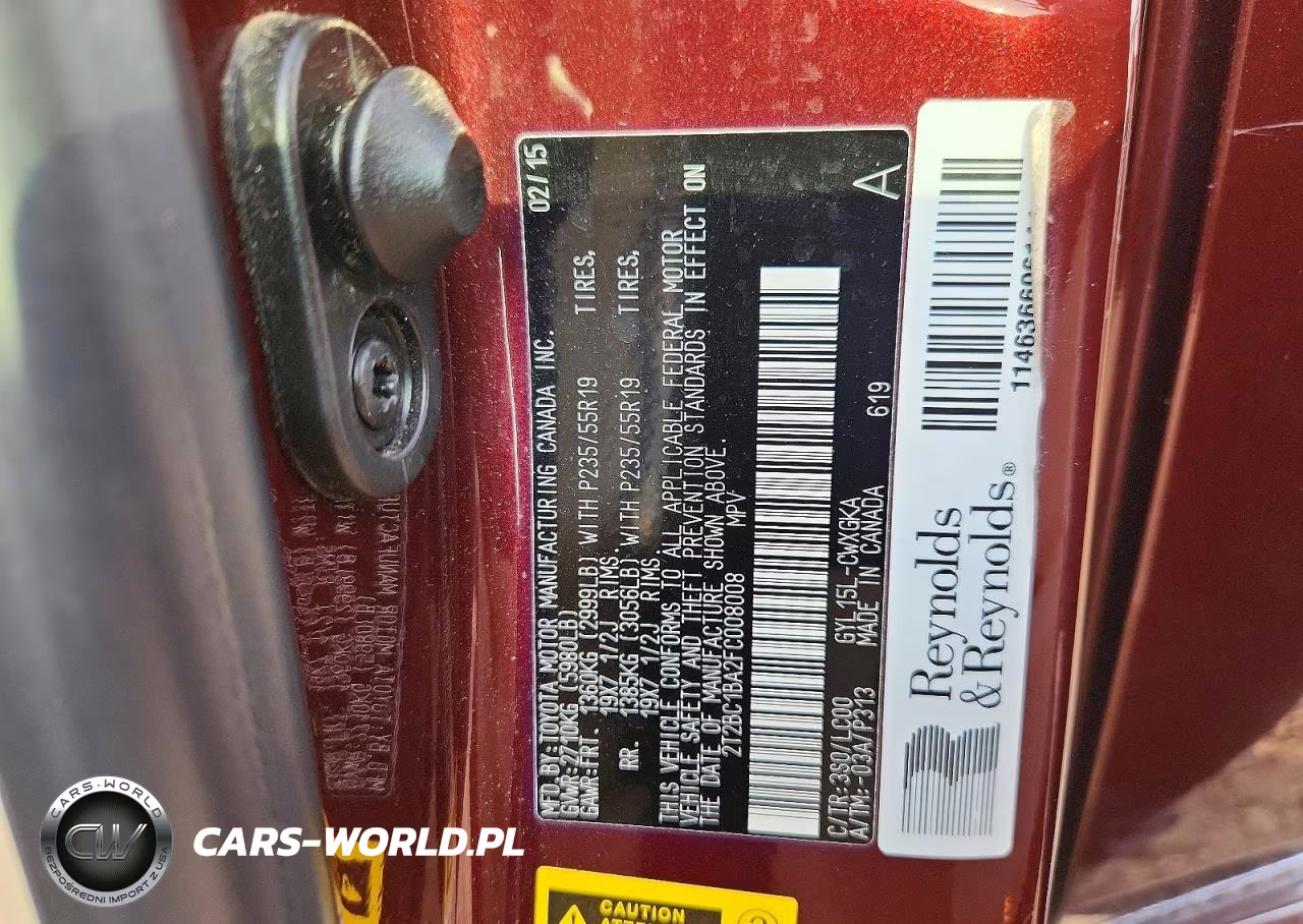 2015 Lexus Rx 450H VIN:2T2BC1BA2FC008008 - 13