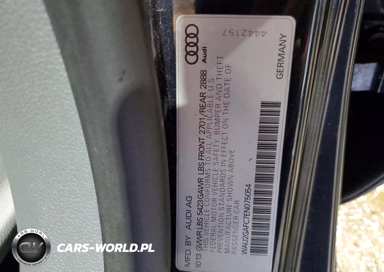 2014 Audi A7 Prestige VIN:WAU2GAFC7EN075054 - 12