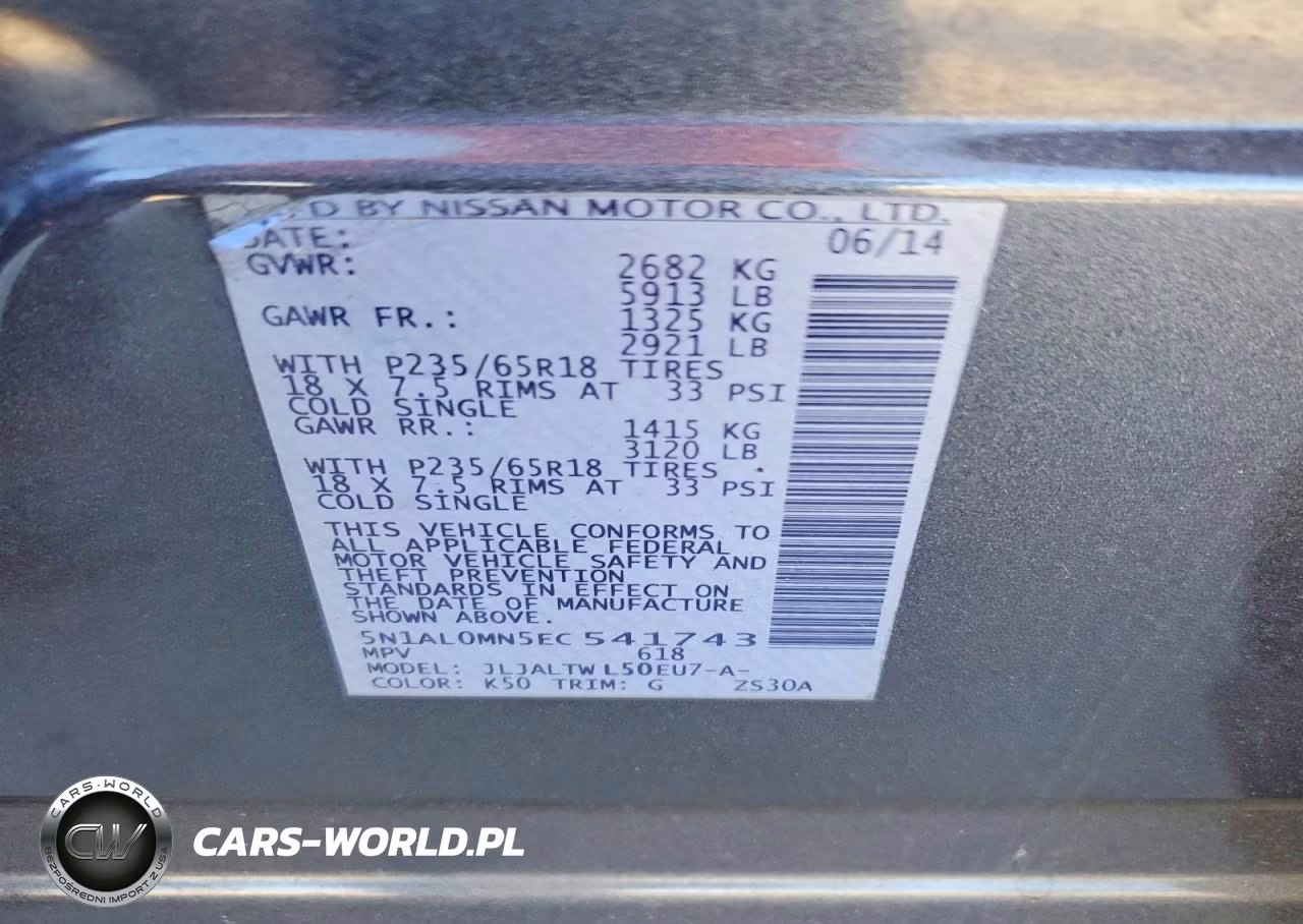 2014 Infiniti Qx60 Base VIN:5N1AL0MN5EC541743 - 13