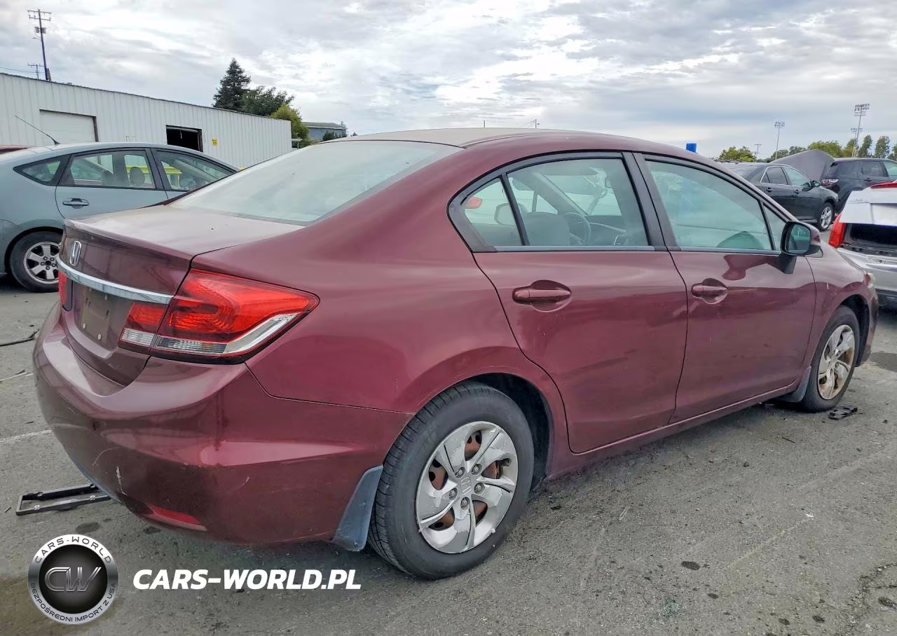 2013 Honda Civic Lx VIN:2HGFB2F49DH016470 - 3