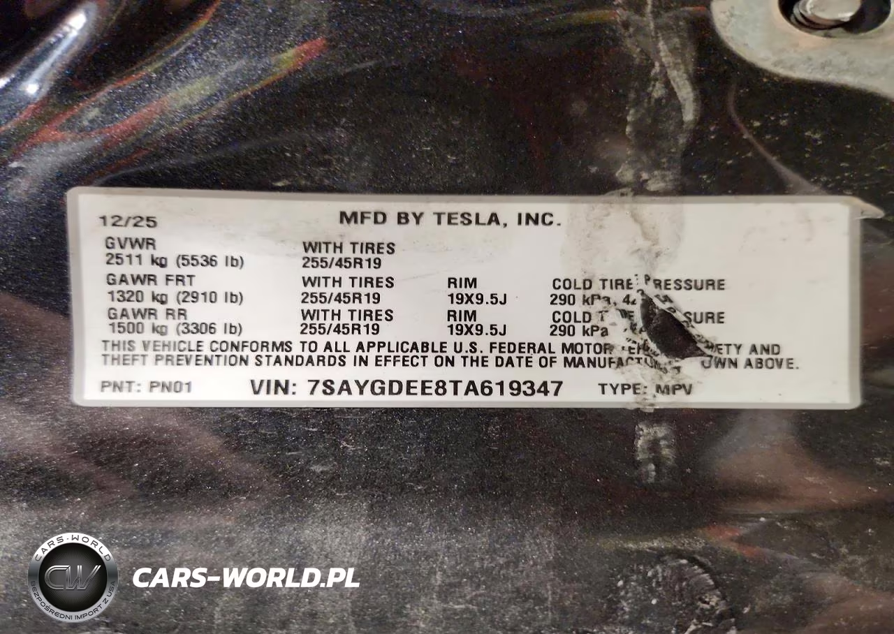 2026 Tesla Model Y VIN:7SAYGDEE8TA619347 - 13