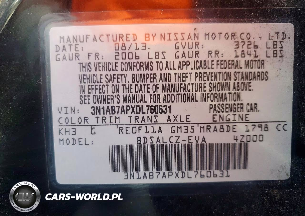 2013 Nissan Sentra S VIN:3N1AB7APXDL760631 - 12