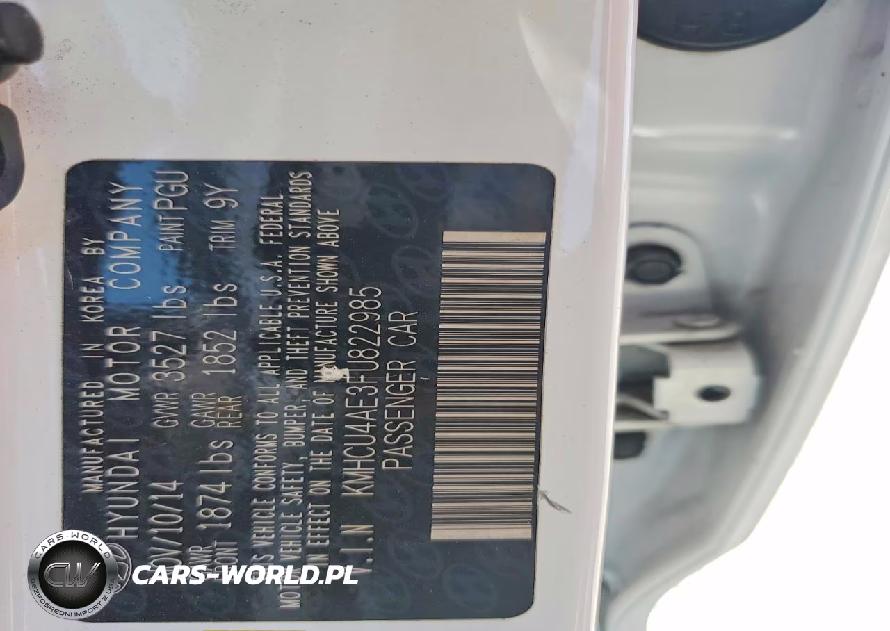 2015 Hyundai Accent Gls VIN:KMHCU4AE3FU822985 - 12