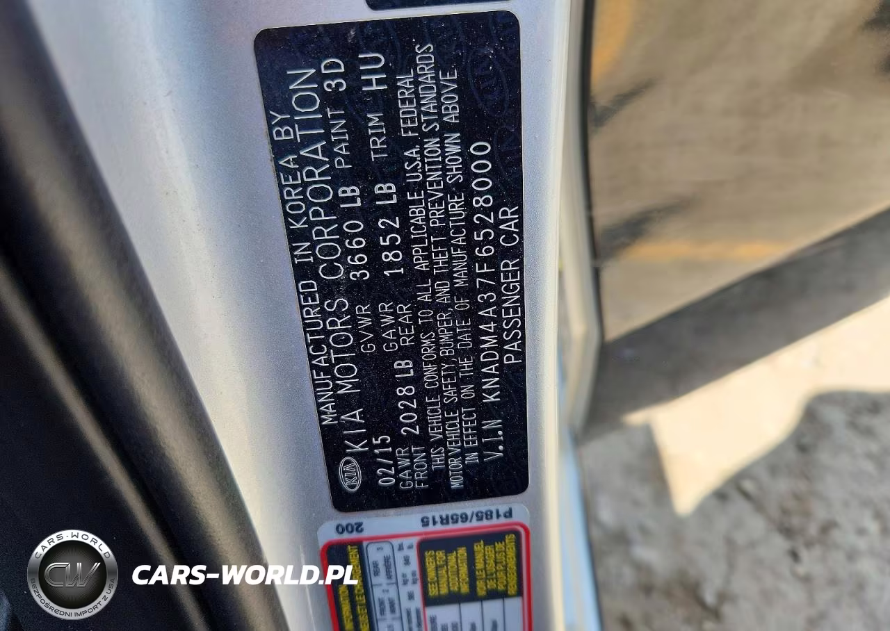 2015 Kia Rio Lx VIN:KNADM4A37F6528000 - 12