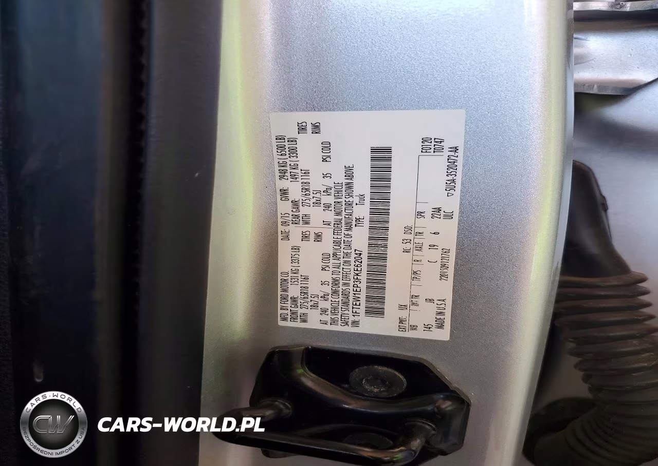 2015 Ford F150 Supercrew VIN:1FTEW1EP3FKE62047 - 13