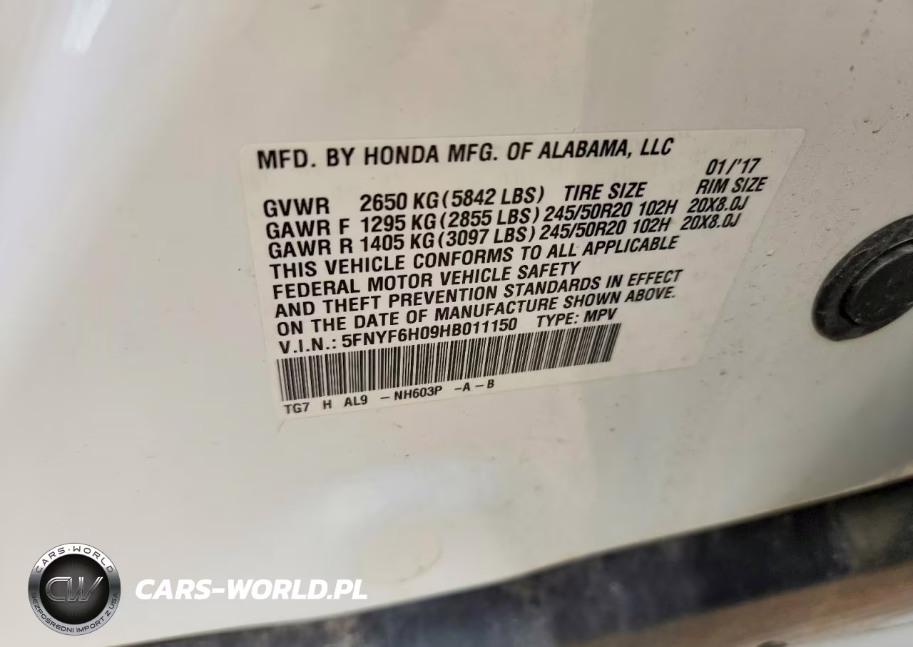 2017 Honda Pilot Elite VIN:5FNYF6H09HB011150 - 12