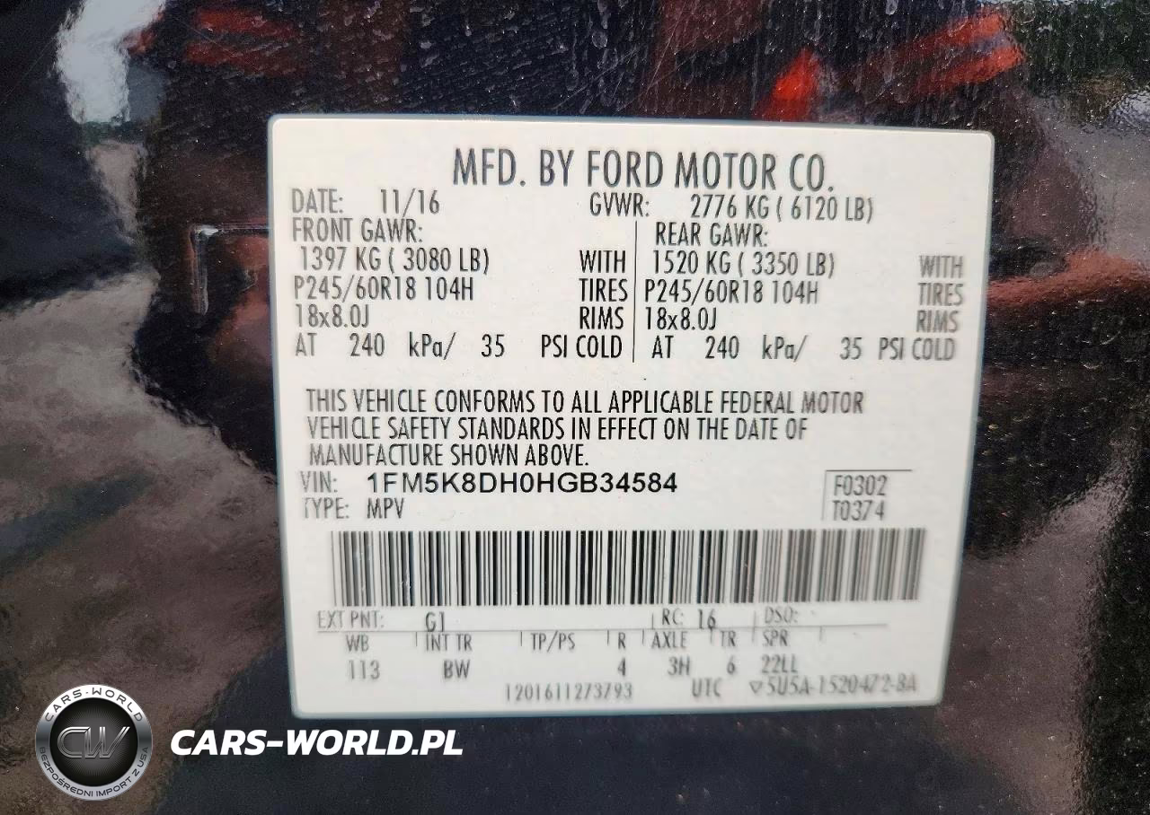 2017 Ford Explorer Xlt VIN:1FM5K8DH0HGB34584 - 13