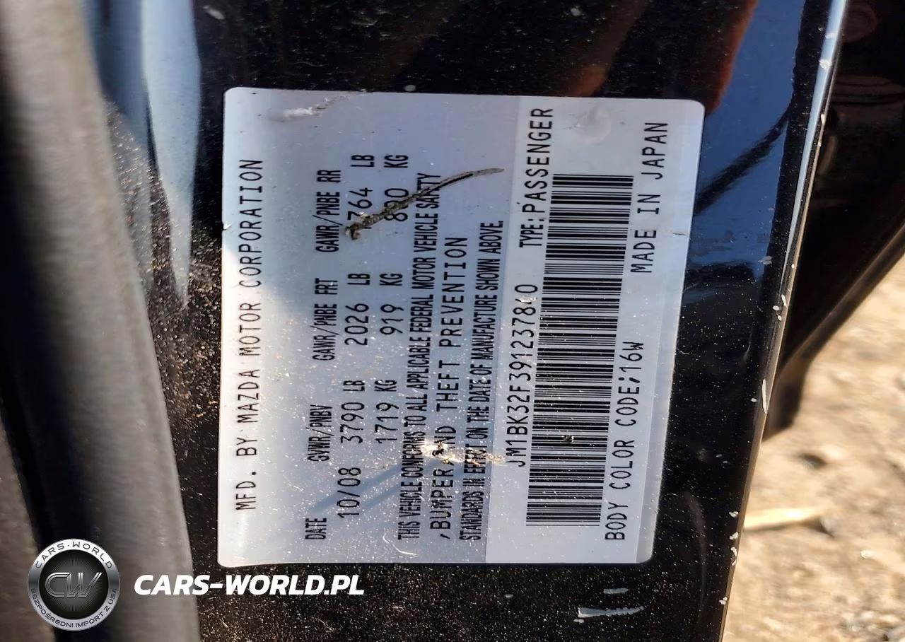 2009 Mazda 3 I VIN:JM1BK32F391237840 - 12