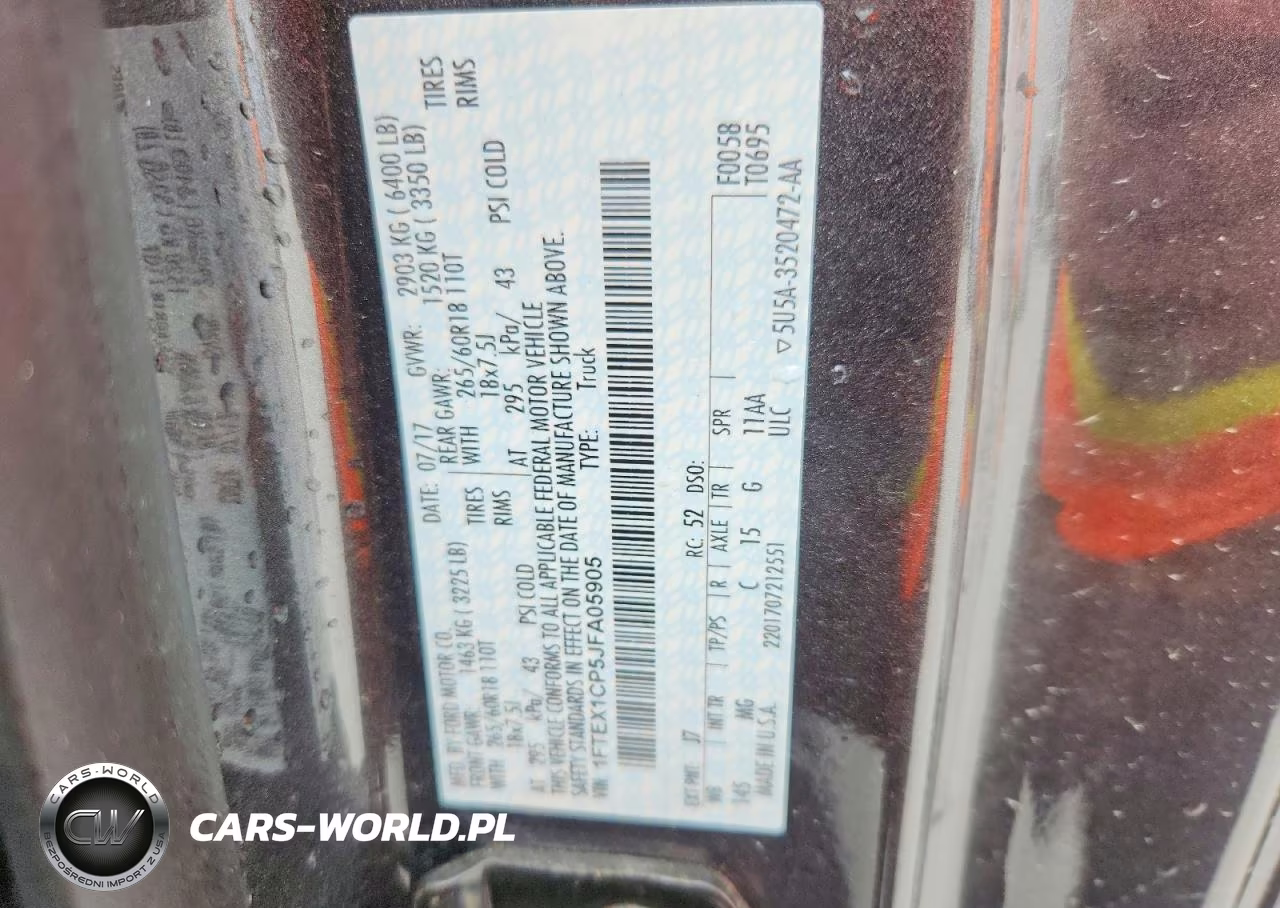 2018 Ford F150 Super Cab VIN:1FTEX1CP5JFA05905 - 13