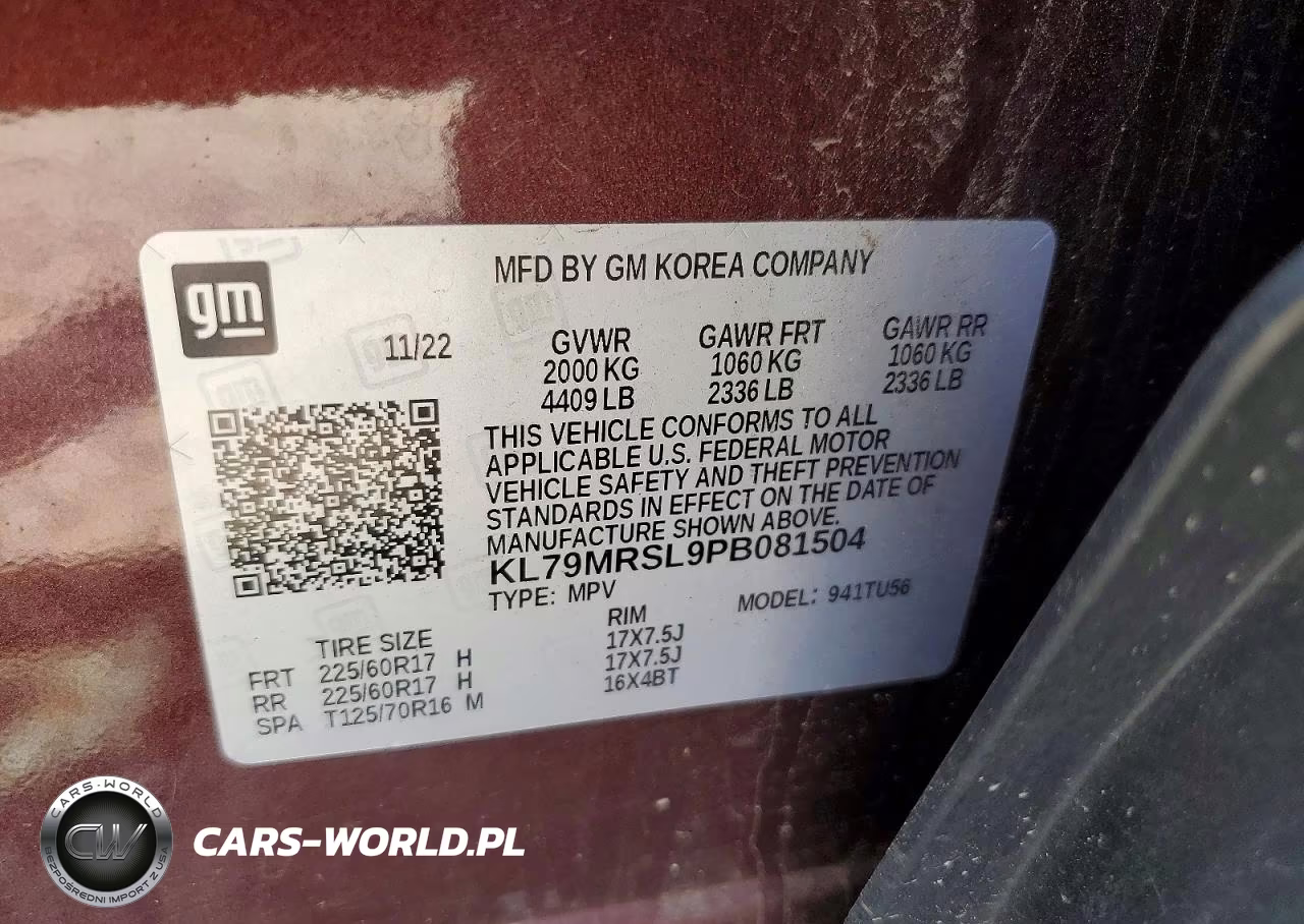 2023 Chevrolet Trailblazer Lt VIN:KL79MRSL9PB081504 - 13