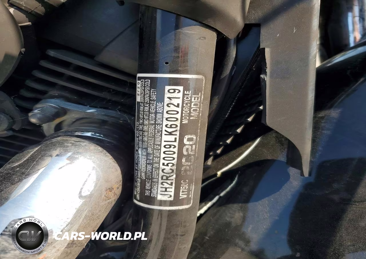2020 Honda Vt750 C VIN:JH2RC5009LK600219 - 8