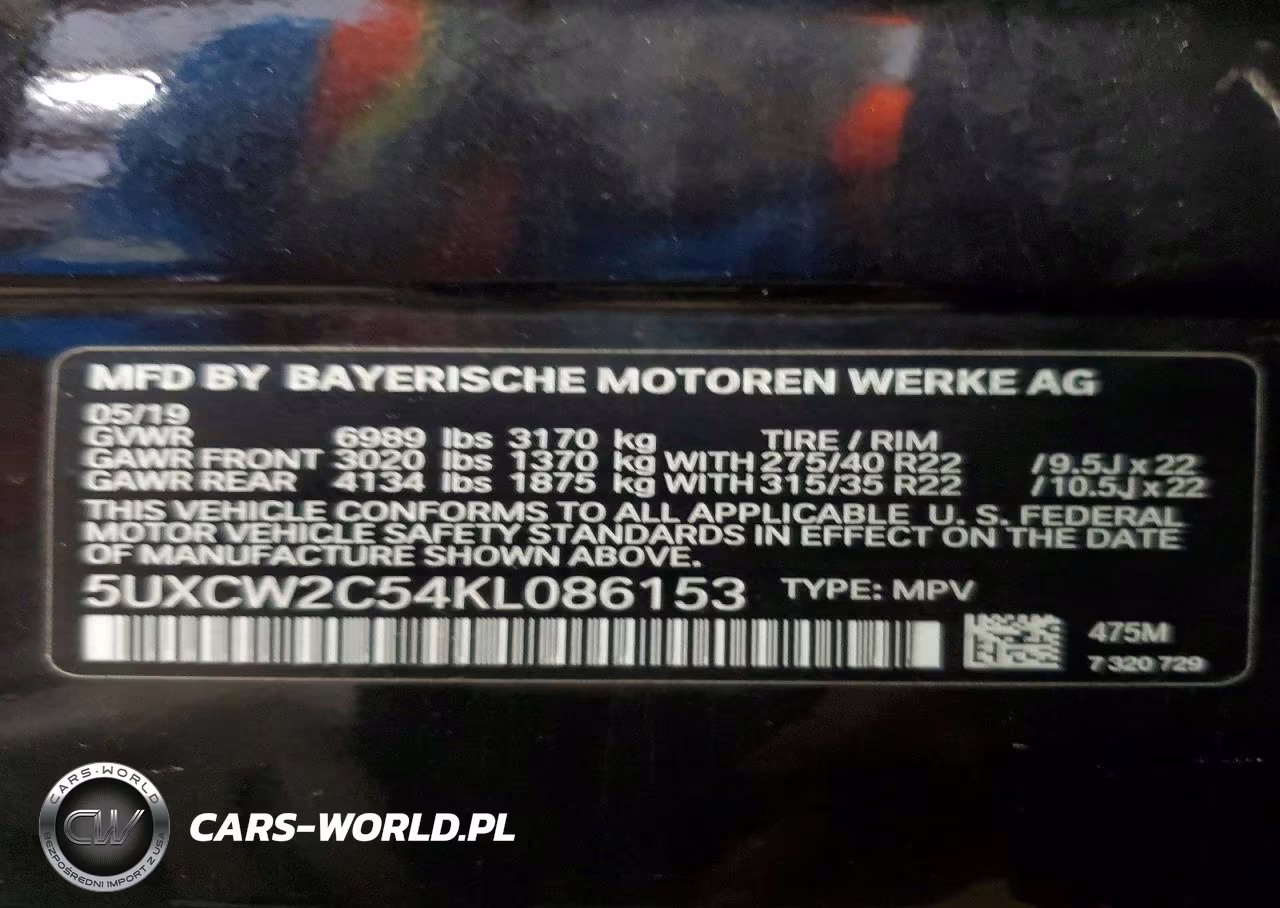 2019 BMW X7 xDrive40I VIN:5UXCW2C54KL086153 - 13
