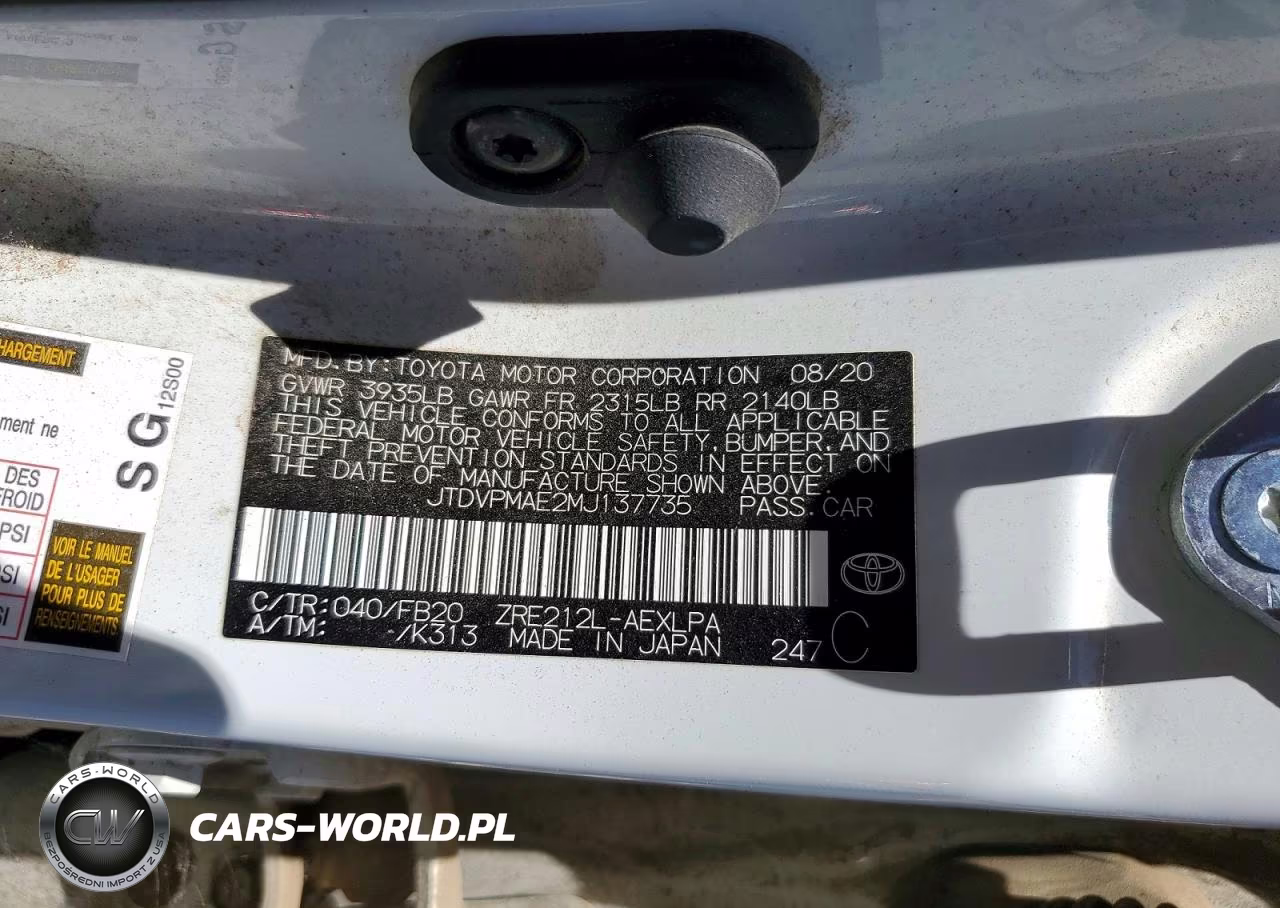 2021 Toyota Corolla Le VIN:JTDVPMAE2MJ137735 - 13