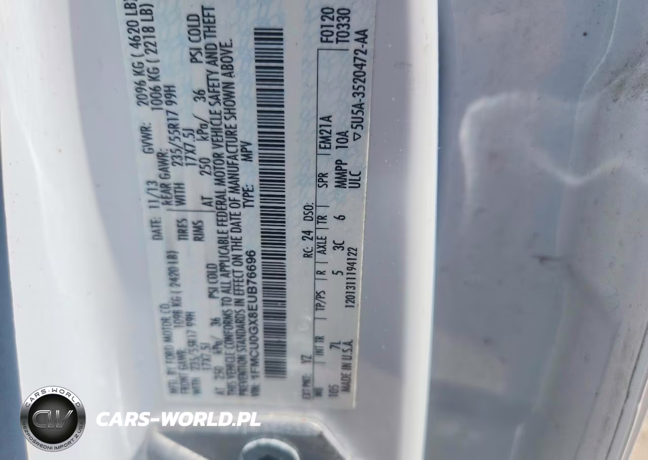 2014 Ford Escape Se VIN:1FMCU0GX8EUB76696 - 13