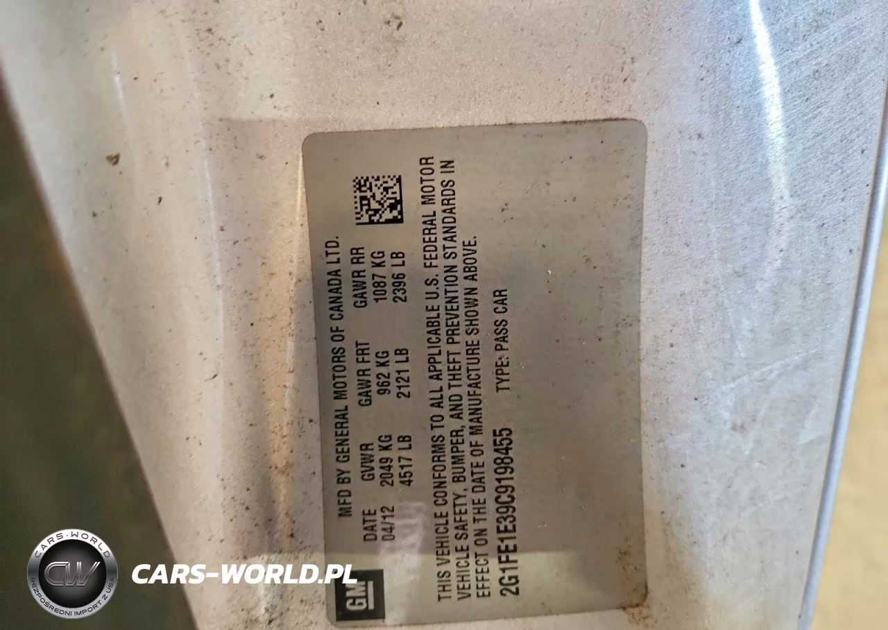 2012 Chevrolet Camaro Ls VIN:2G1FE1E39C9198455 - 12