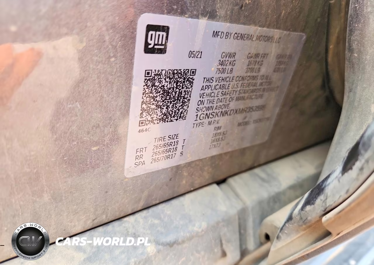 2021 Chevrolet Tahoe K1500 Lt VIN:1GNSKNKDXMR353595 - 13