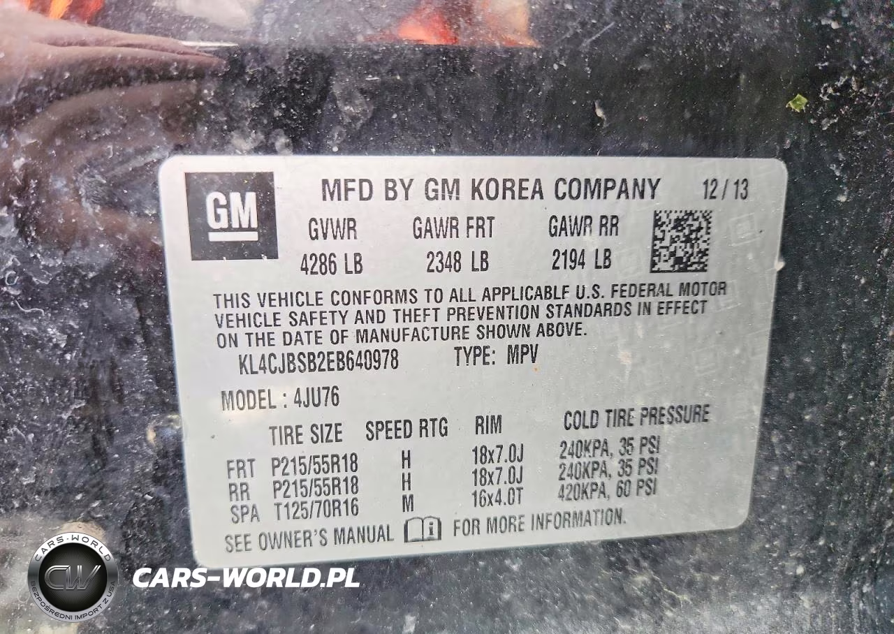 2014 Buick Encore Convenience VIN:KL4CJBSB2EB640978 - 13