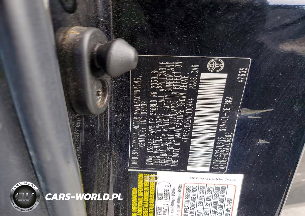 2010 Toyota Camry Se V6 VIN:4T1BK3EK2AU100444 - 12