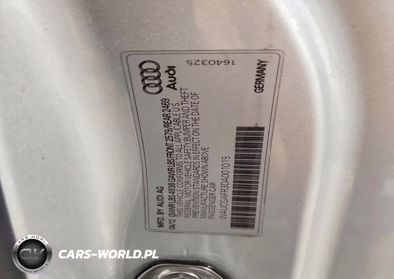 2013 Audi S5 Premium Plus VIN:WAUCGAFR3DA001015 - 13