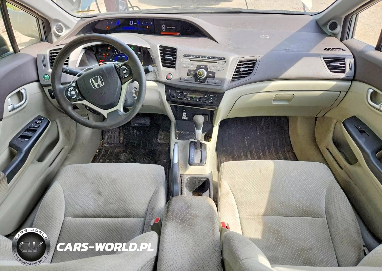 2012 Honda Civic Hybrid VIN:JHMFB4F26CS004386 - 8