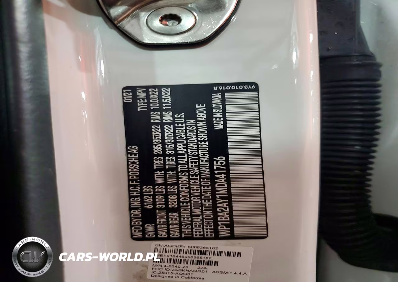 2021 Porsche Cayenne Coupe VIN:WP1BA2AY1MDA41756 - 14