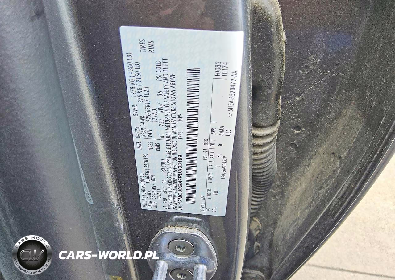2023 Ford Escape Active VIN:1FMCU0GN7PUA33109 - 13