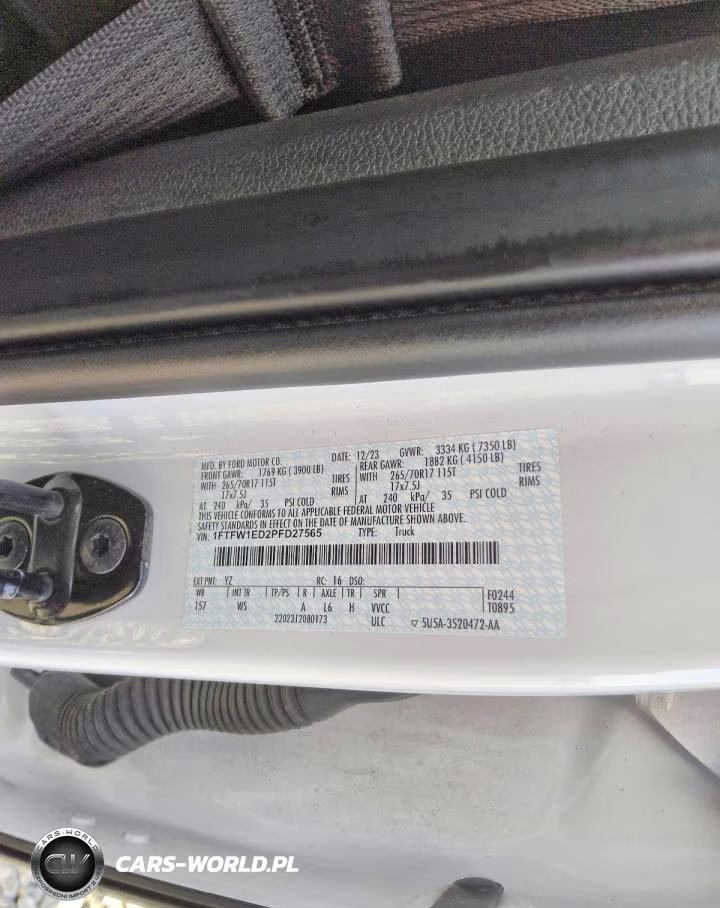 2023 Ford F150 Supercrew VIN:1FTFW1ED2PFD27565 - 12