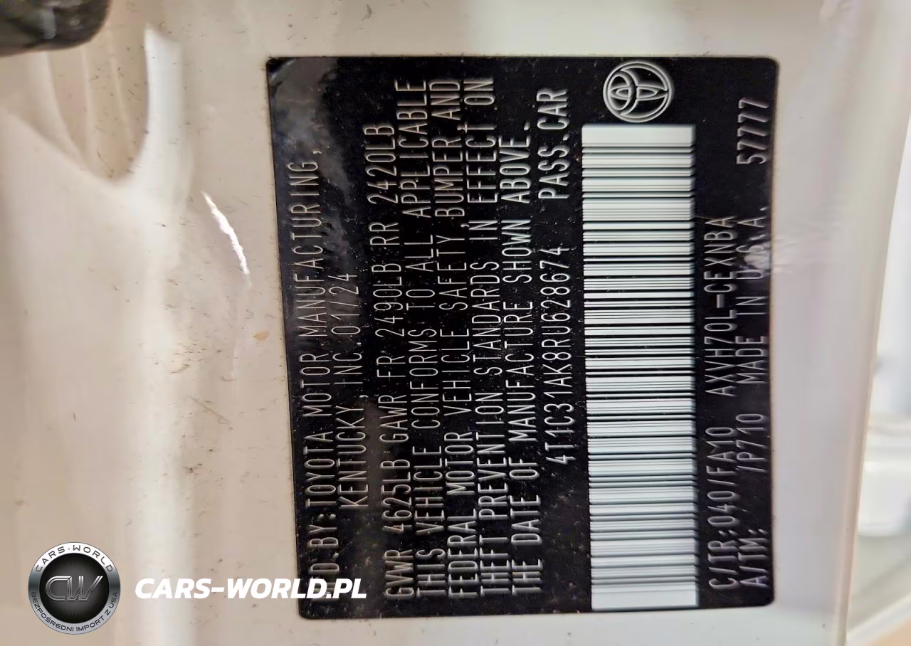 2024 Toyota Camry Le VIN:4T1C31AK8RU628674 - 13