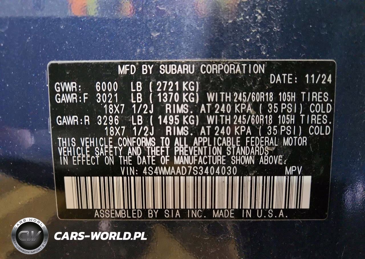 2025 Subaru Ascent Premium VIN:4S4WMAAD7S3404030 - 13