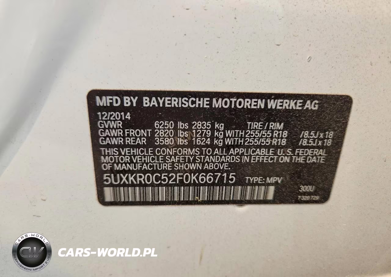 2015 BMW X5 xDrive35I VIN:5UXKR0C52F0K66715 - 13