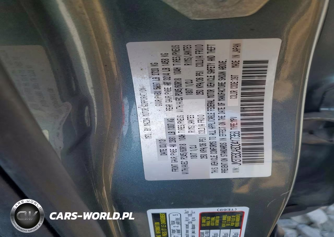 2013 Mazda Cx-9 VIN:JM3TB3CA8D0417358 - 14