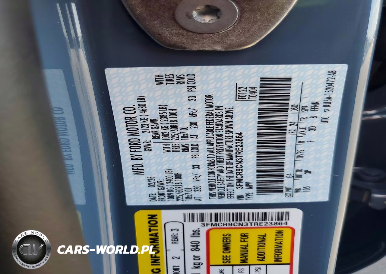 2026 Ford Bronco Sport Outer Banks VIN:3FMCR9CN3TRE23864 - 14