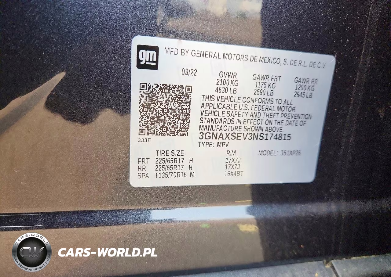 2022 Chevrolet Equinox Ls VIN:3GNAXSEV3NS174815 - 13