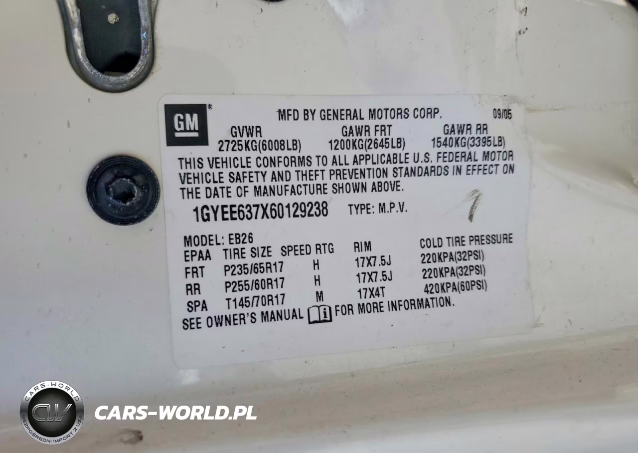 2006 Cadillac Srx VIN:1GYEE637X60129238 - 13