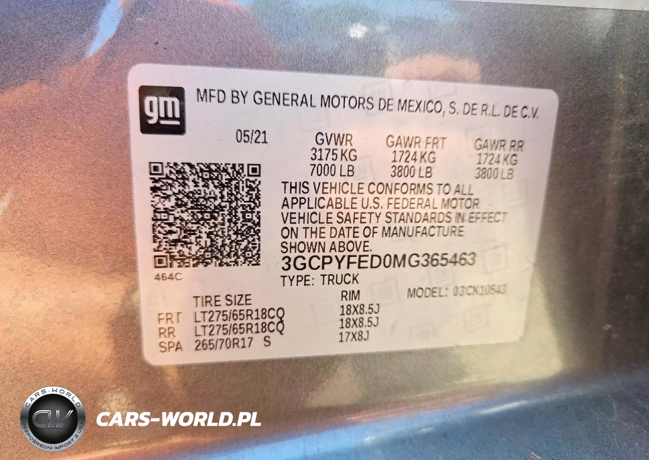 2021 Chevrolet Silverado K1500 Lt Trail Boss VIN:3GCPYFED0MG365463 - 12