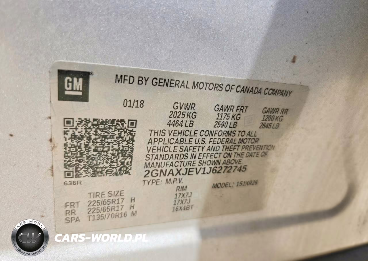 2018 Chevrolet Equinox Lt VIN:2GNAXJEV1J6272745 - 13