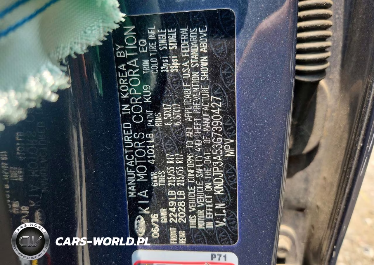 2016 Kia Soul + VIN:KNDJP3A53G7390427 - 13