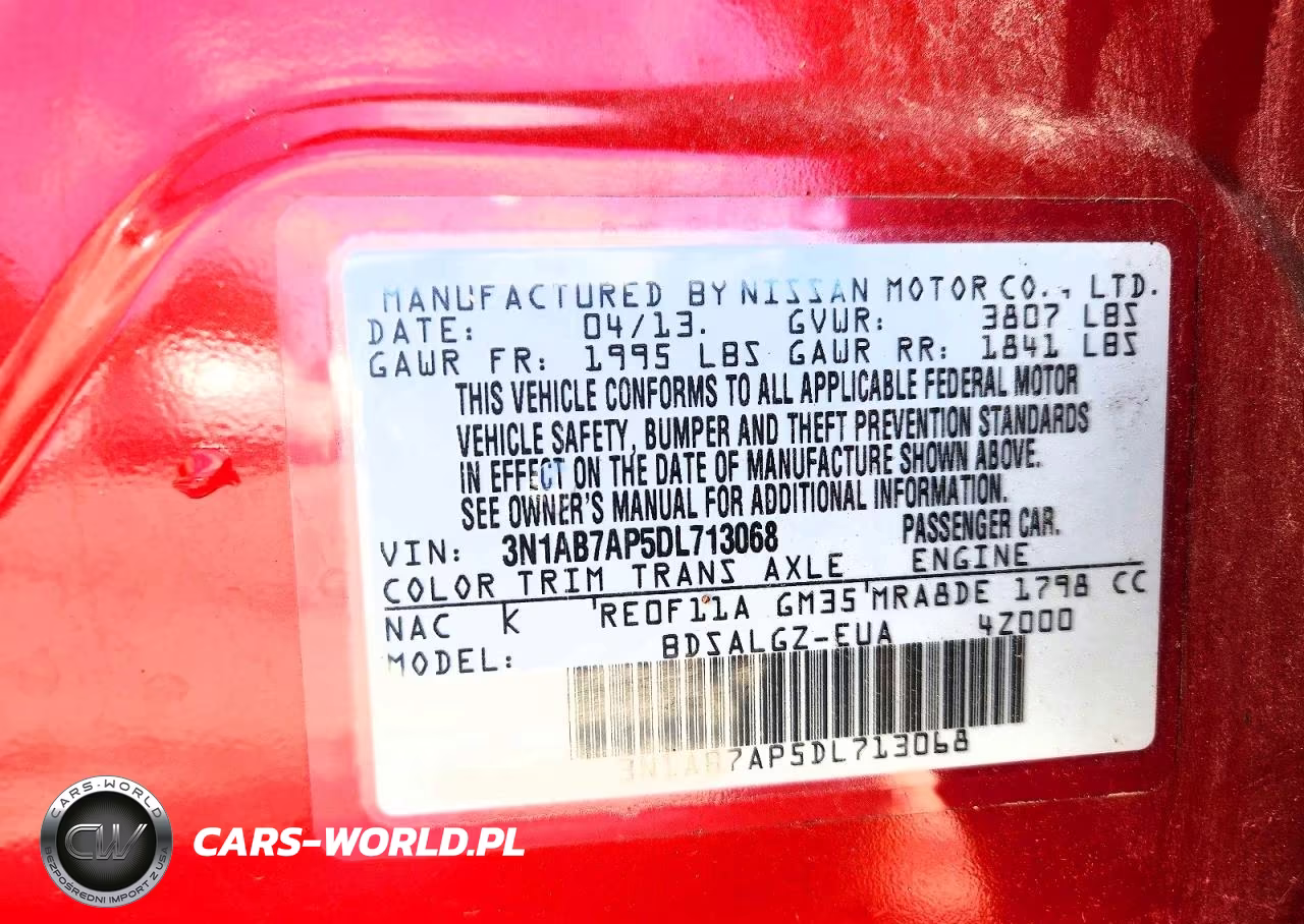 2013 Nissan Sentra S VIN:3N1AB7AP5DL713068 - 12