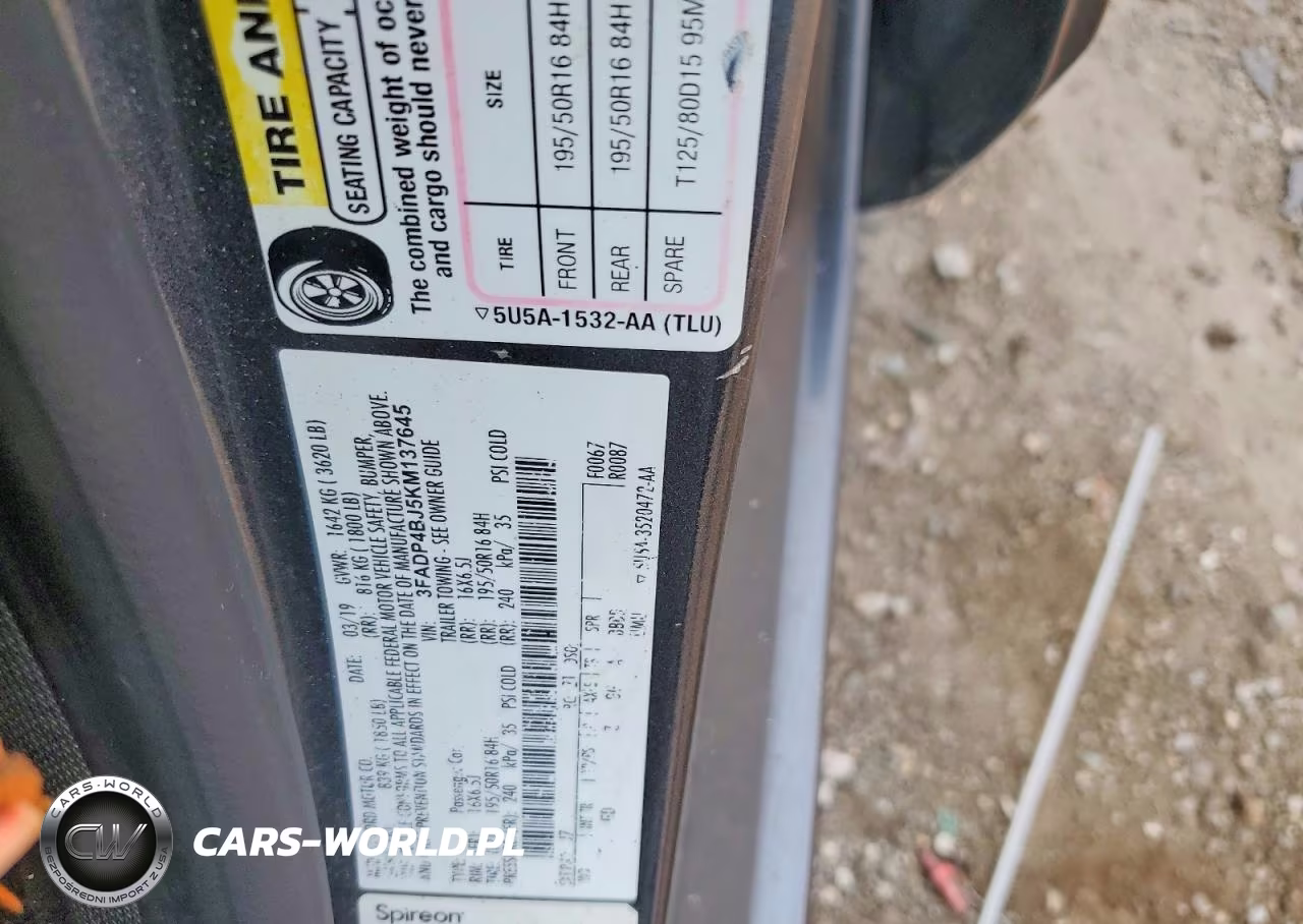 2019 Ford Fiesta Se VIN:3FADP4BJ5KM137645 - 12