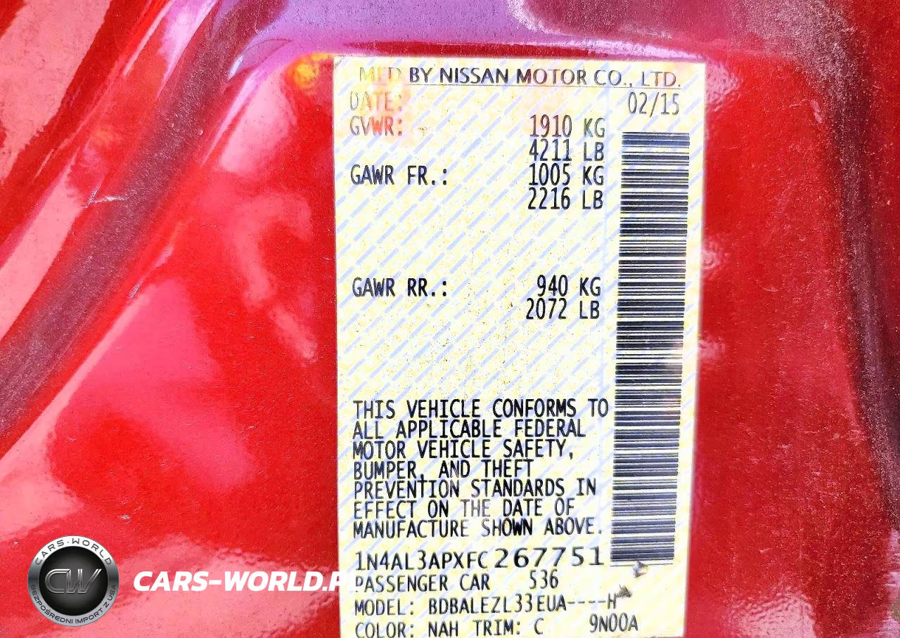 2015 Nissan Altima 2.5 S VIN:1N4AL3APXFC267751 - 12
