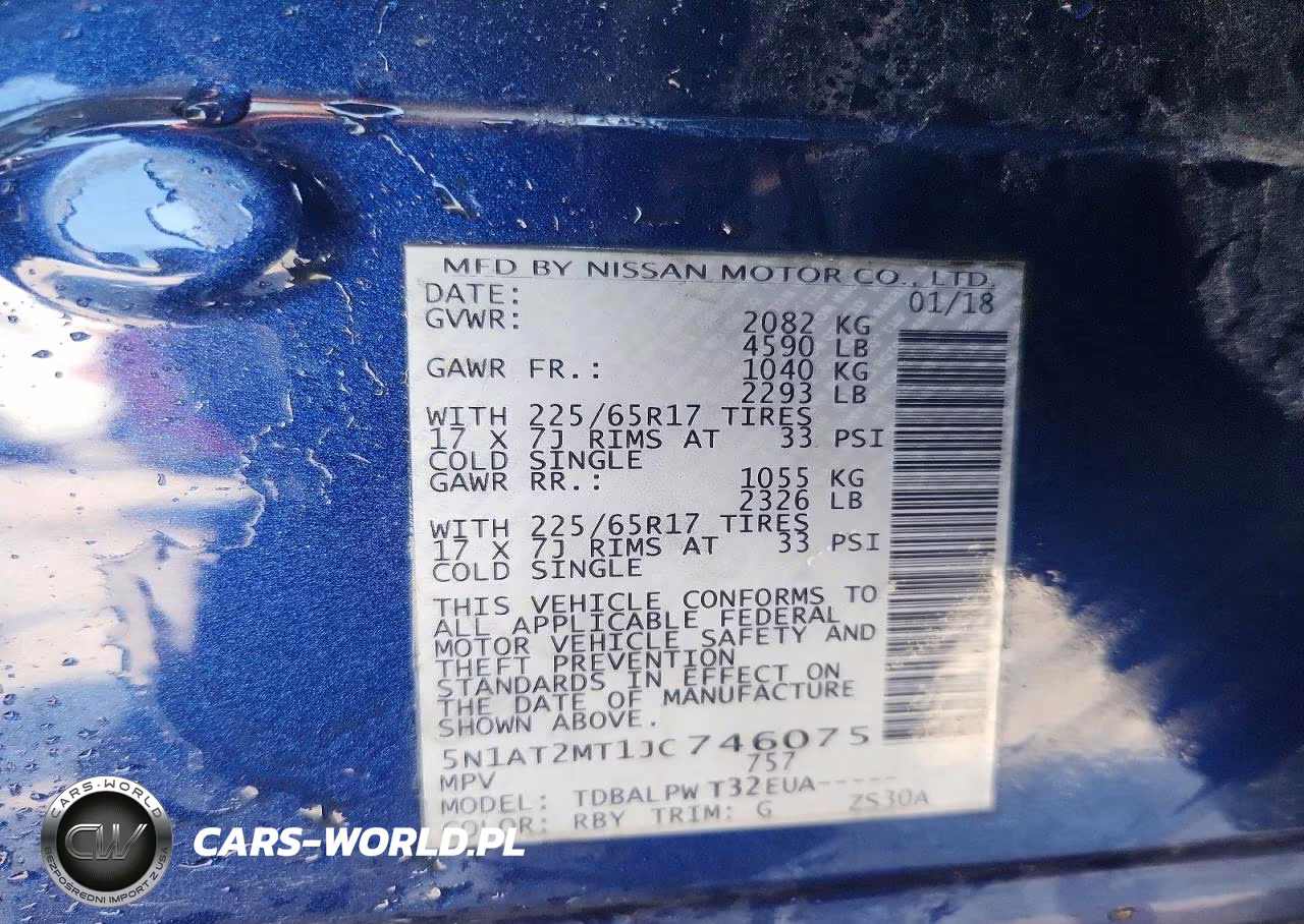 2018 Nissan Rogue S VIN:5N1AT2MT1JC746075 - 12