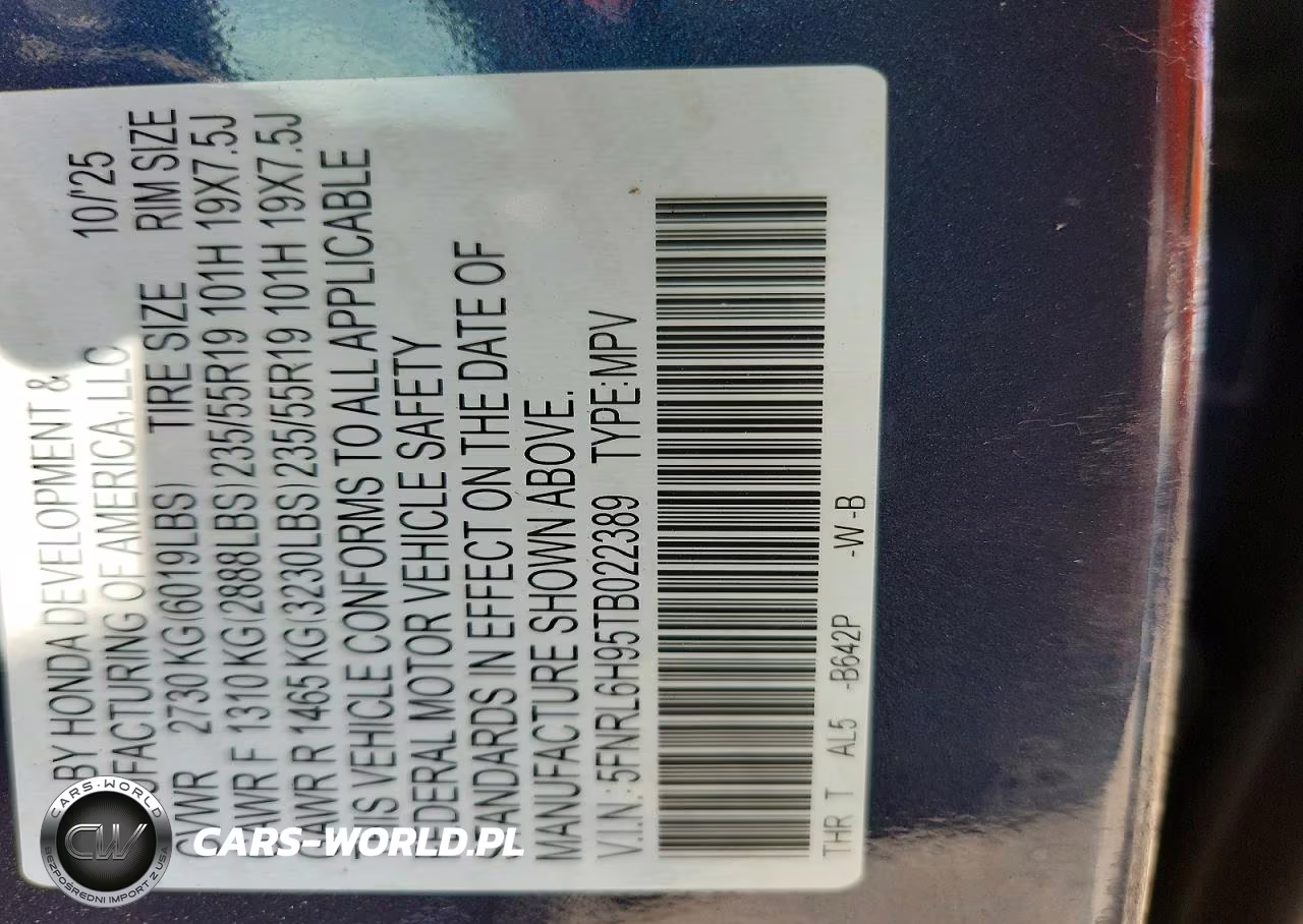 2026 Honda Odyssey Elite VIN:5FNRL6H95TB022389 - 13